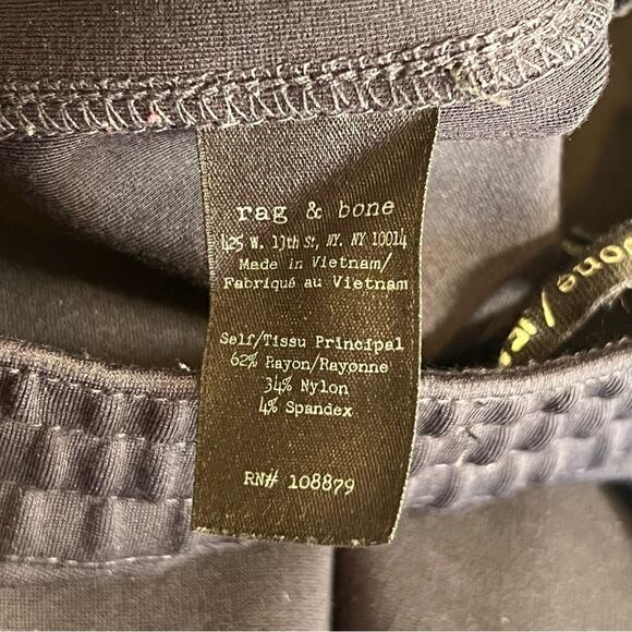 Rag & Bone Women’s Sz XS Dark Navy Simone Sport Pants Drawstring Ankle Zip - Picture 16 of 16